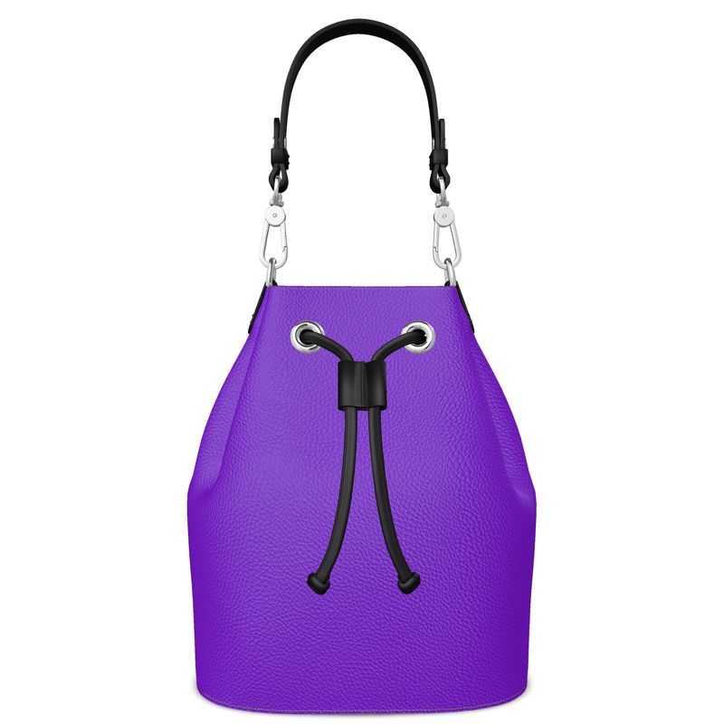 SMS “Structured Calm” Bucket Bag — Violet Edition
