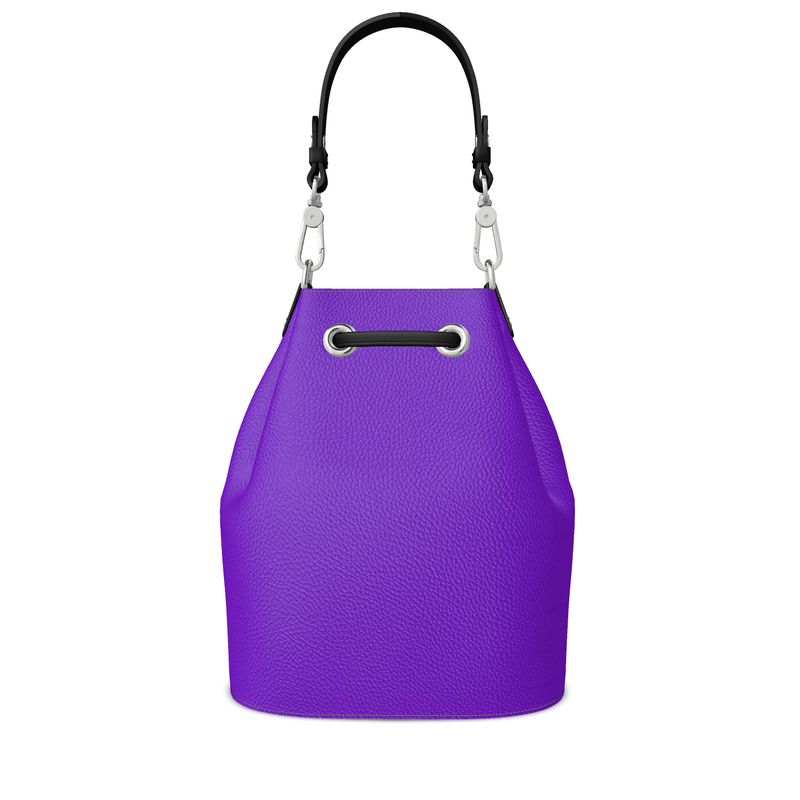 SMS “Structured Calm” Bucket Bag — Violet Edition