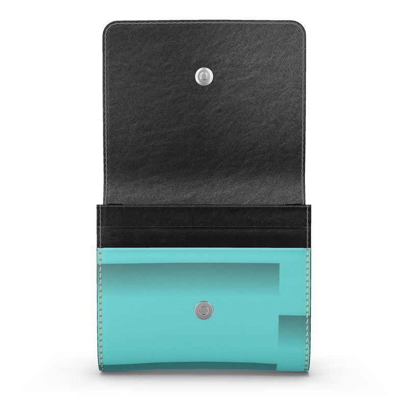 SMS “Structured Calm” Small Leather Foldover Purse
