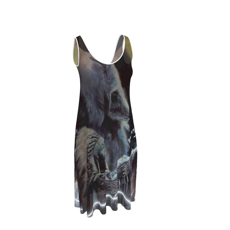 SMS “Moon Whisper” Sleeveless Midi Dress