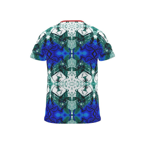 Cut And Sew All Over Print T Shirt
